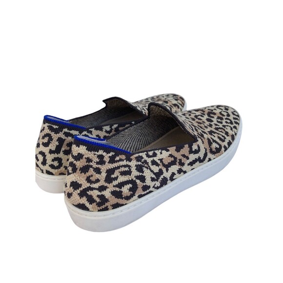 Rothy's The Original Slip On Sneaker Desert Cat Leopard Shoes Flats Sz 9.5 - Picture 5 of 9